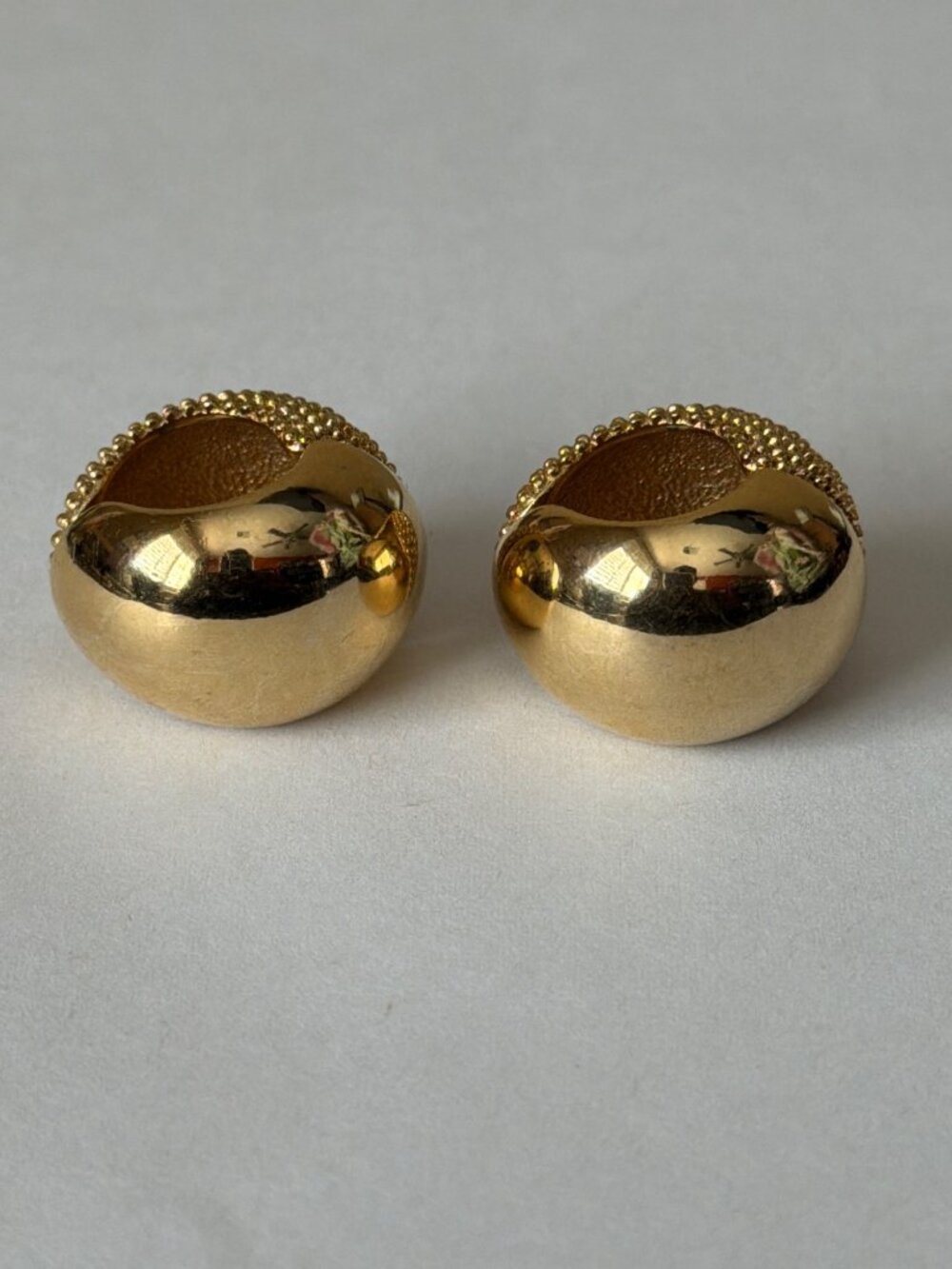 Vintage Monet & Erwin Clip On Earring Lot of 4 Pairs Gold Silver Designer - Picture 9 of 16